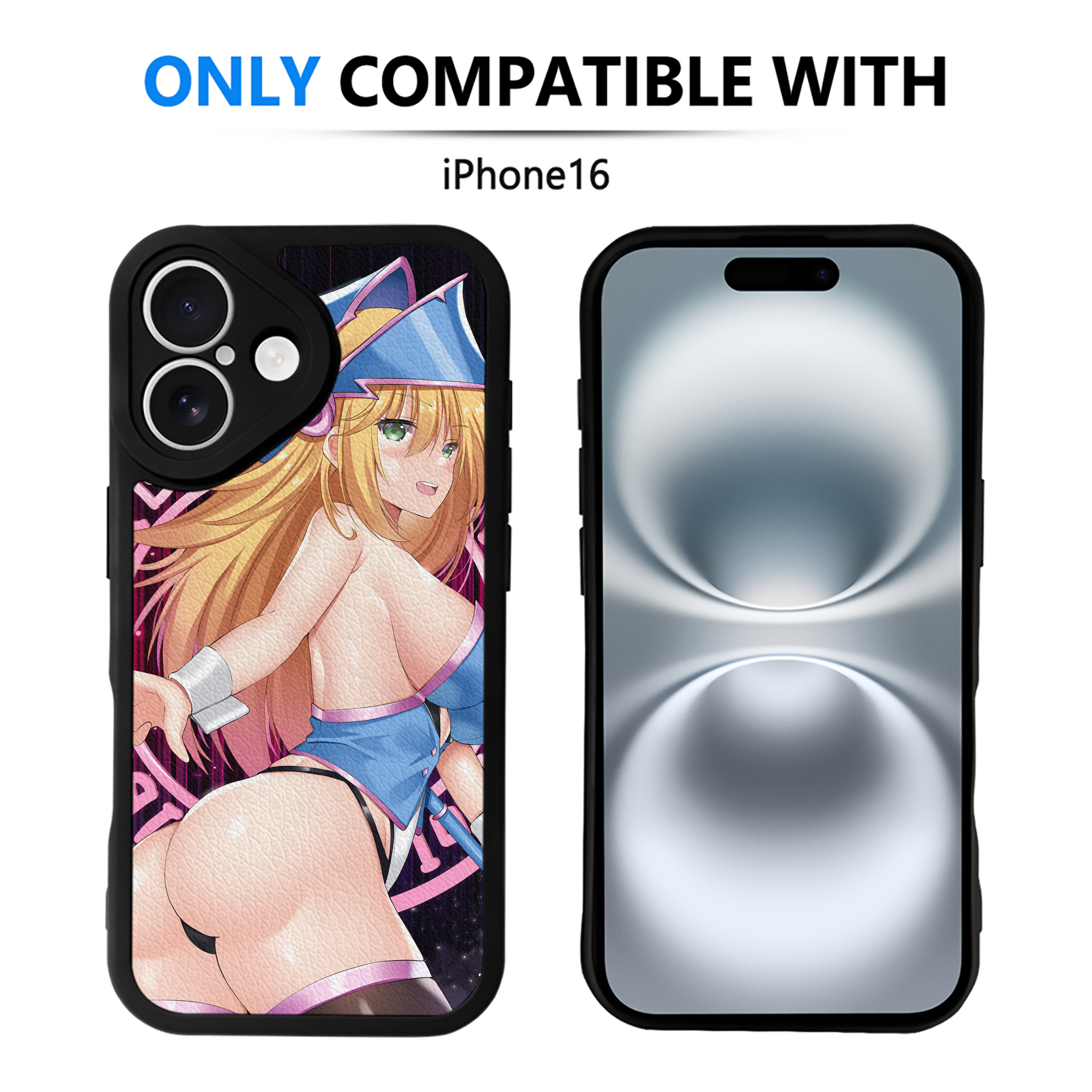 （画像用） 遊☆戯☆王 Yu-Gi-Oh! 【iPhone 16シリーズ対応】シリコンスマホケース（レザー調） 材質：シリコン